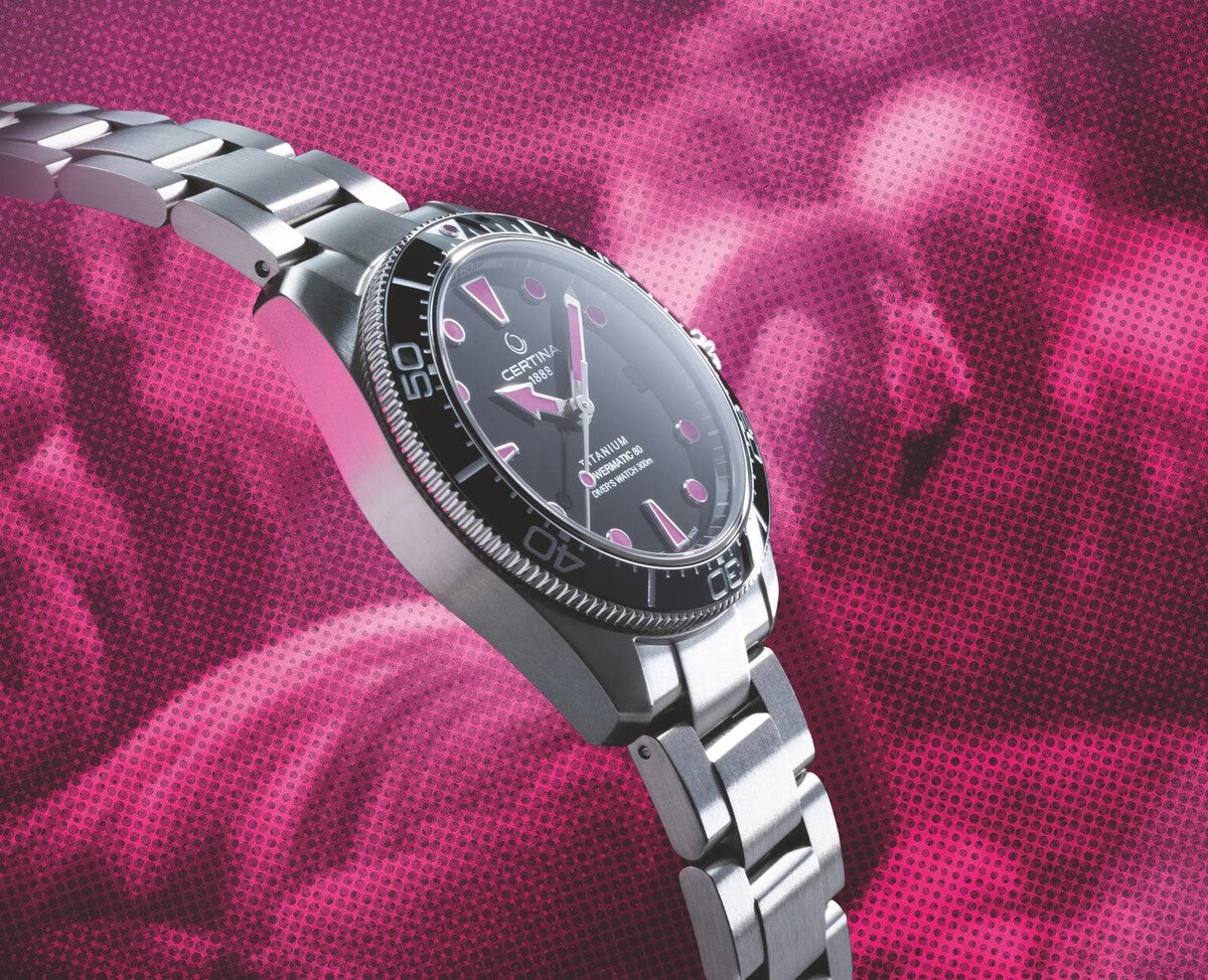 Certina DS Action Diver 38mm Titanium Black Dial Men's Watch C0488074405101