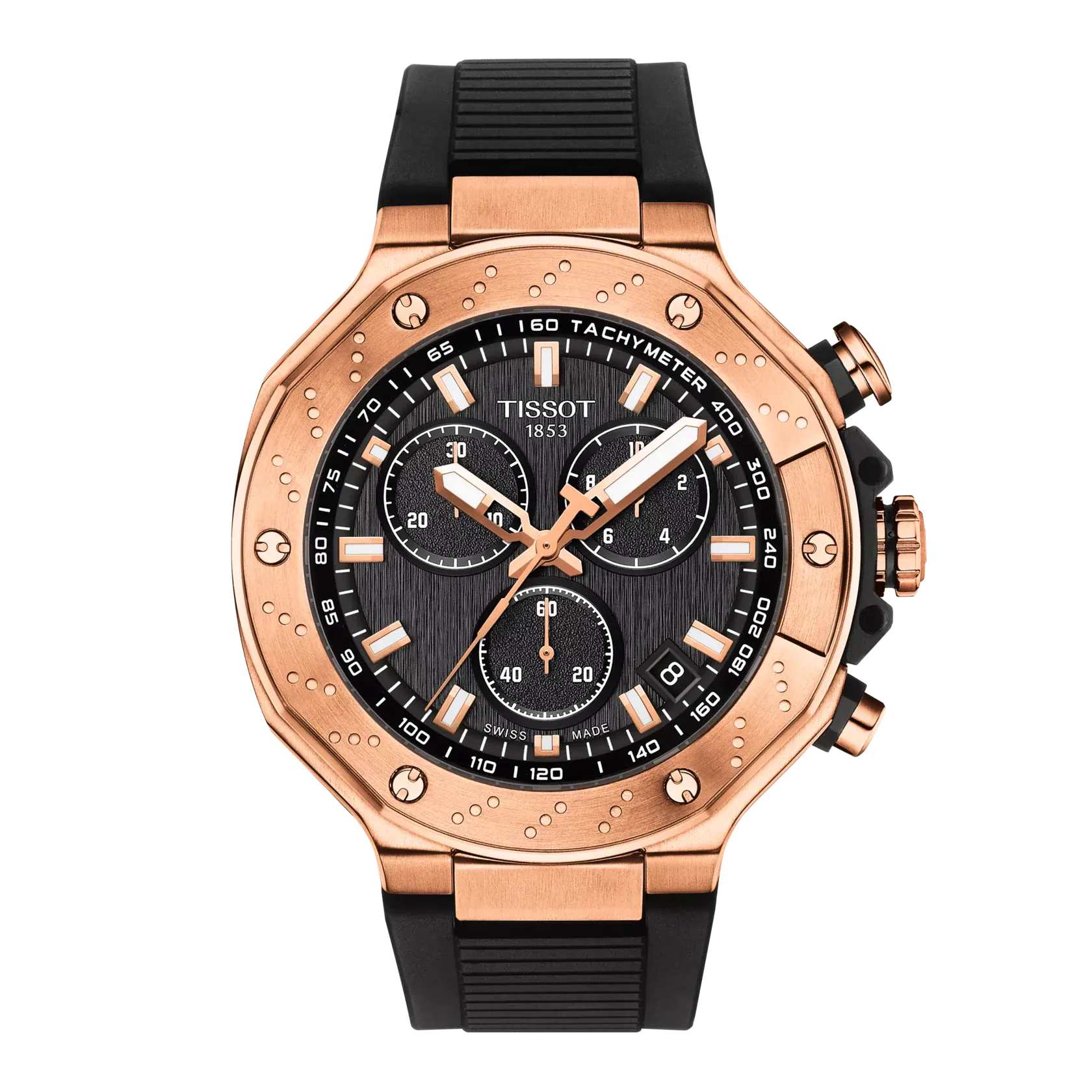 Tissot T-Race 45mm Quartz Chronograph Black Dial Men's Watch T1414173705100