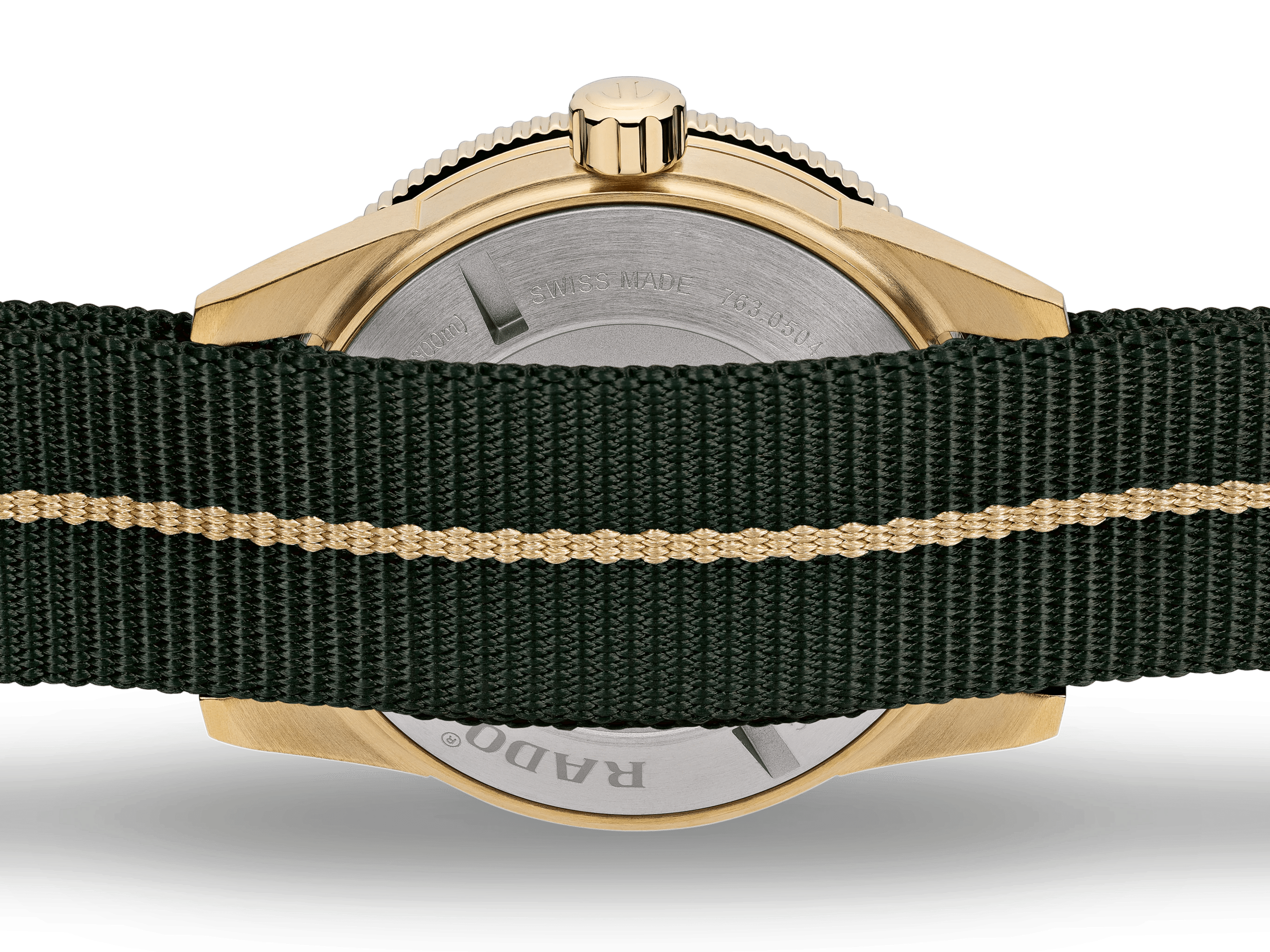 RADO Captain Cook Bronze 42mm Green Dial NATO Strap Men's Watch R32504317