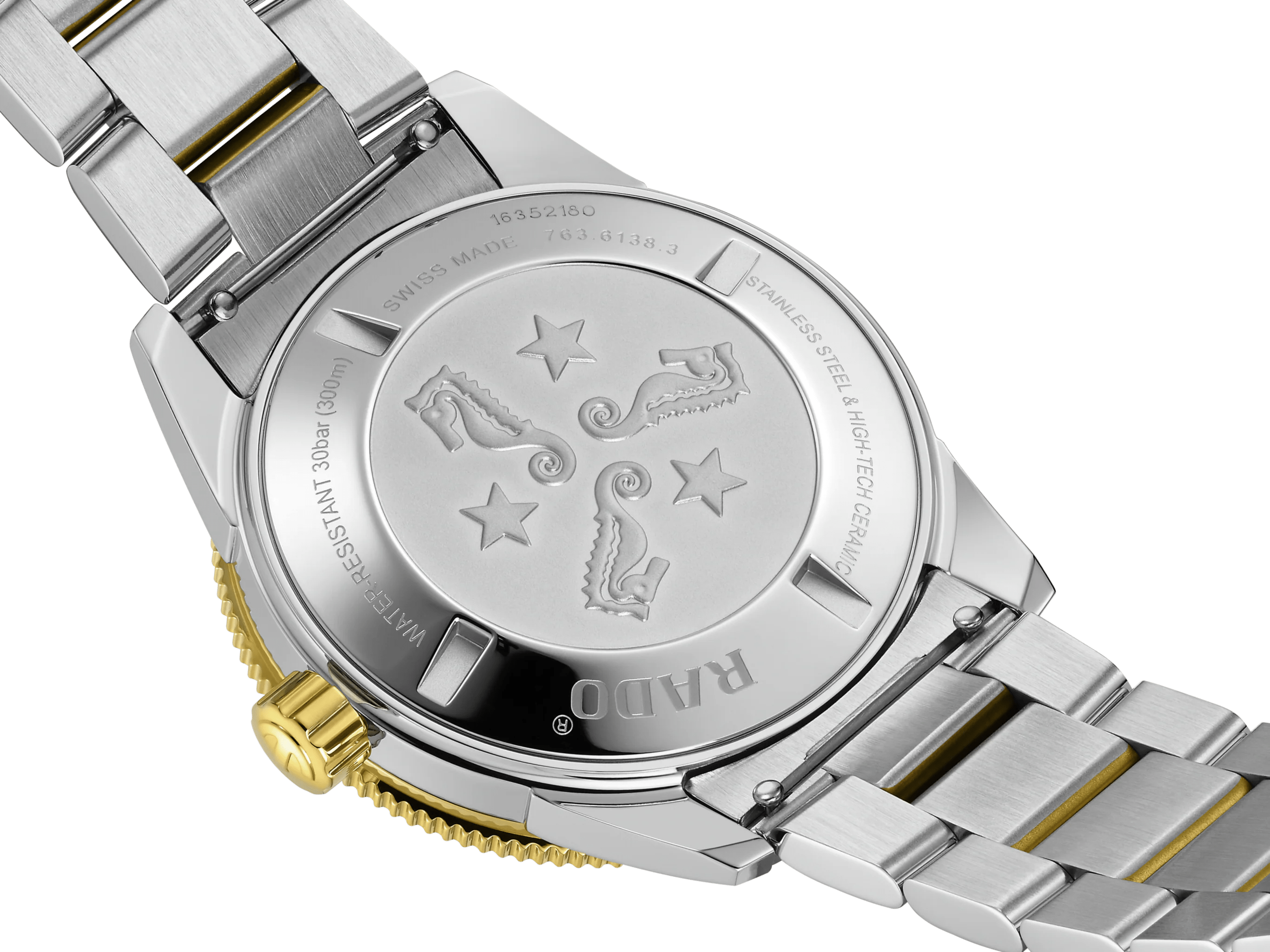 RADO Captain Cook Automatic 42mm Yellow Gold-Green Men's Watch R32138303