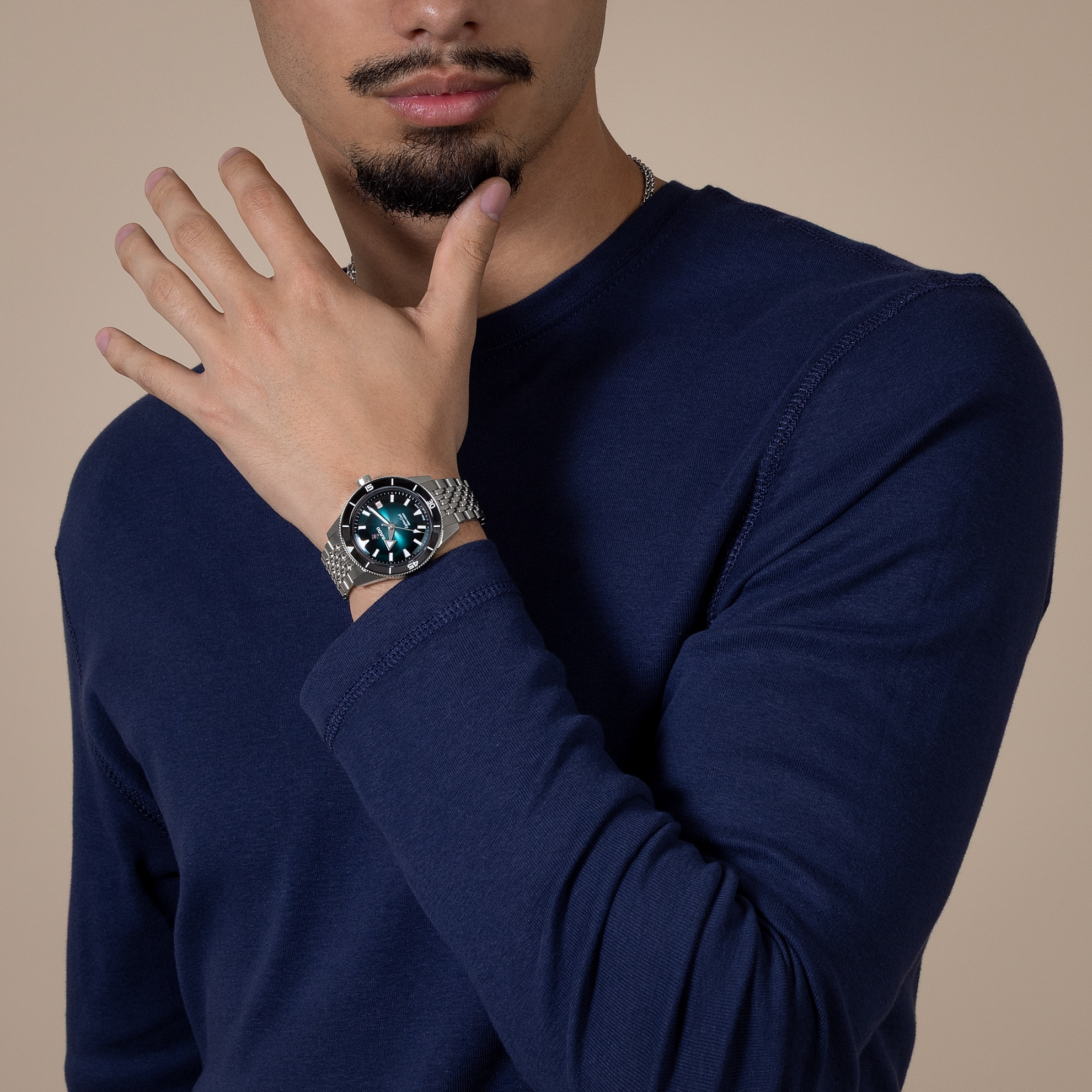 RADO Captain Cook Automatic 39mm Turquoise Dial Men's Watch R32223213