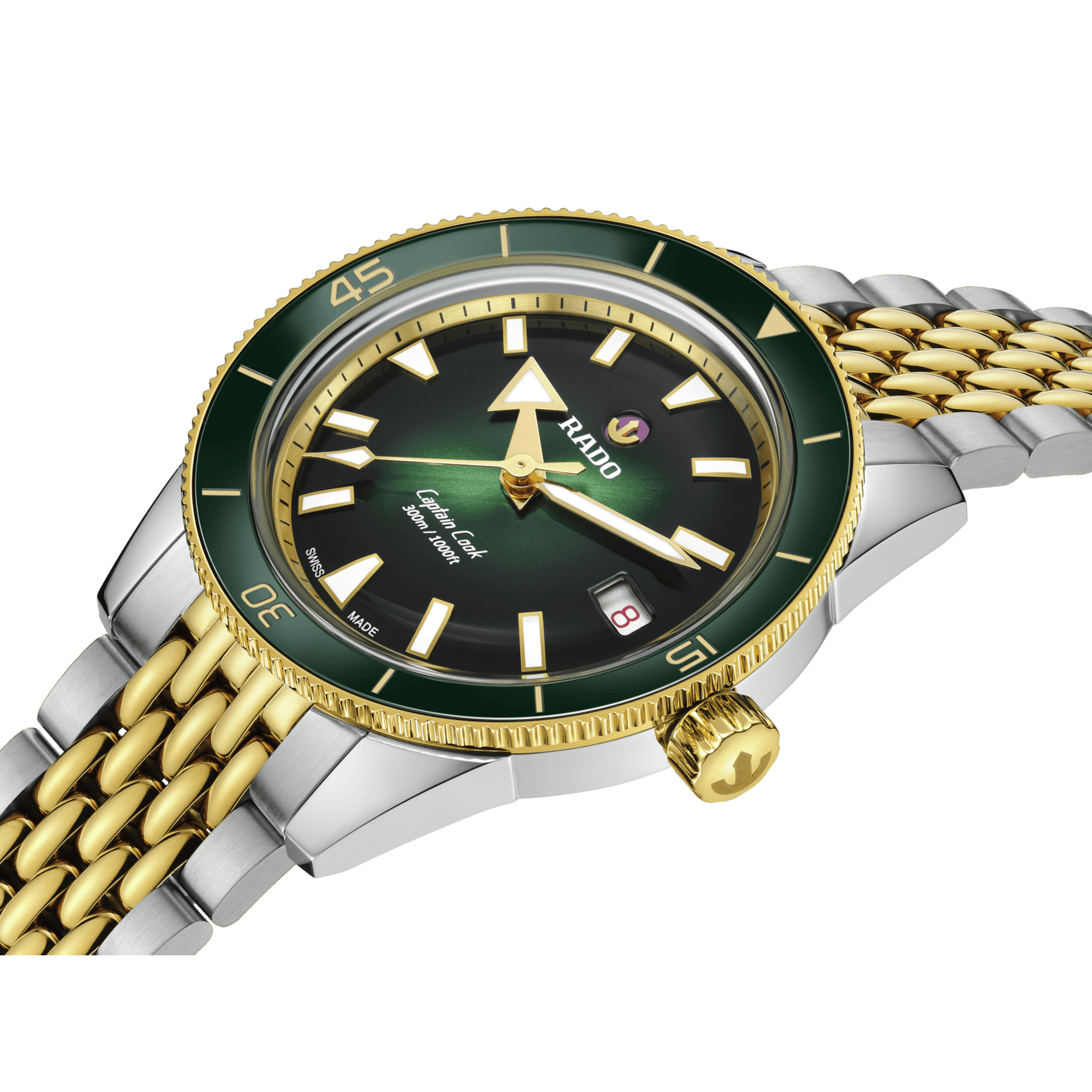 RADO Captain Cook Automatic 39mm Green Dial Men's Watch R32225313