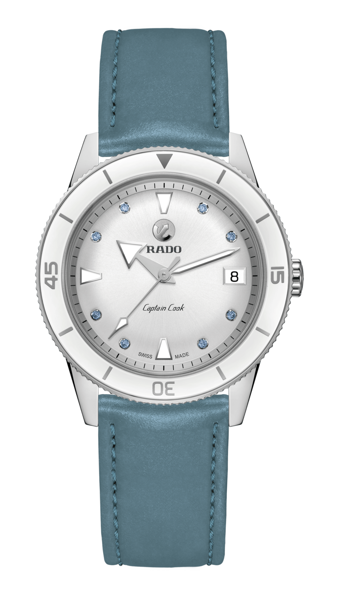 RADO Captain Cook 37mm Snowy White Dial Women's Watch R32500718