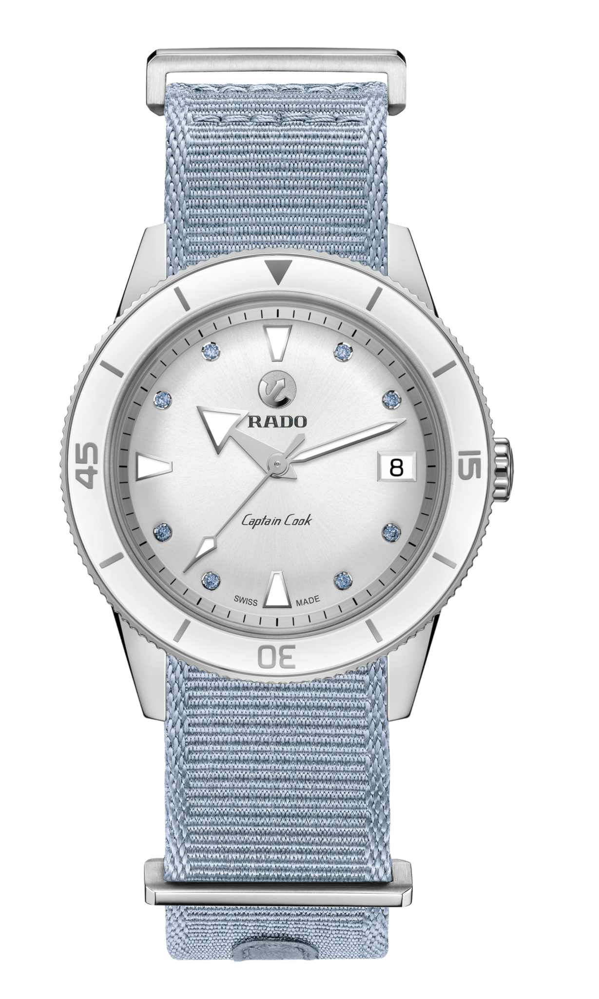 RADO Captain Cook 37mm Snowy White Dial Women's Watch R32500718