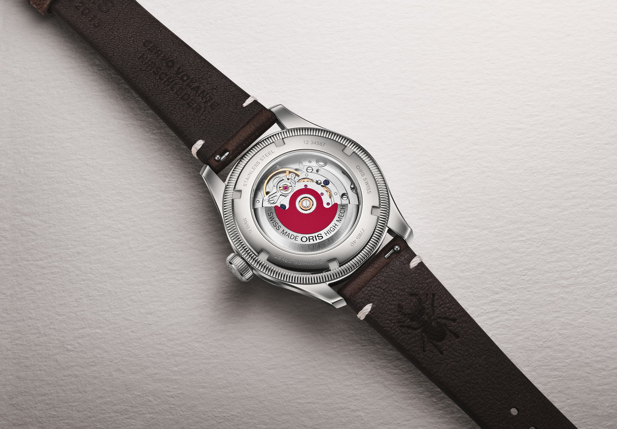 Oris Big Crown Pointer Date Cervo Volante 40mm Burgundy Dial Men's Watch 01 754 7785 4038-Set