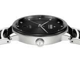 RADO Centrix Diamonds Silver-Black Ceramic 39.5mm Men's Watch R30018742