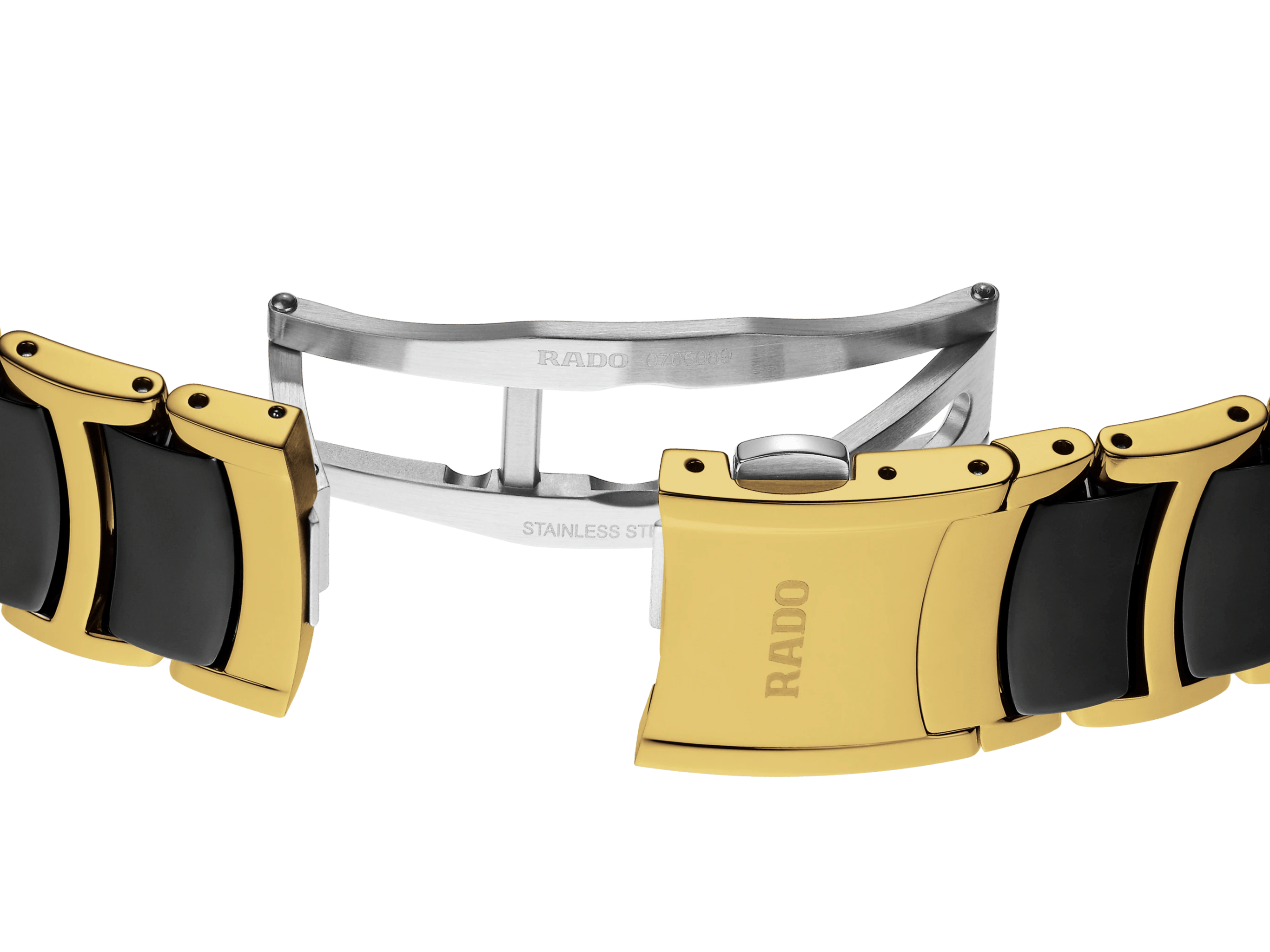 RADO Centrix Diamonds Gold-Black Ceramic 39.5mm Men's Watch R30022712