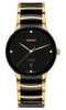 RADO Centrix Diamonds Gold-Black Ceramic 39.5mm Men's Watch R30022712