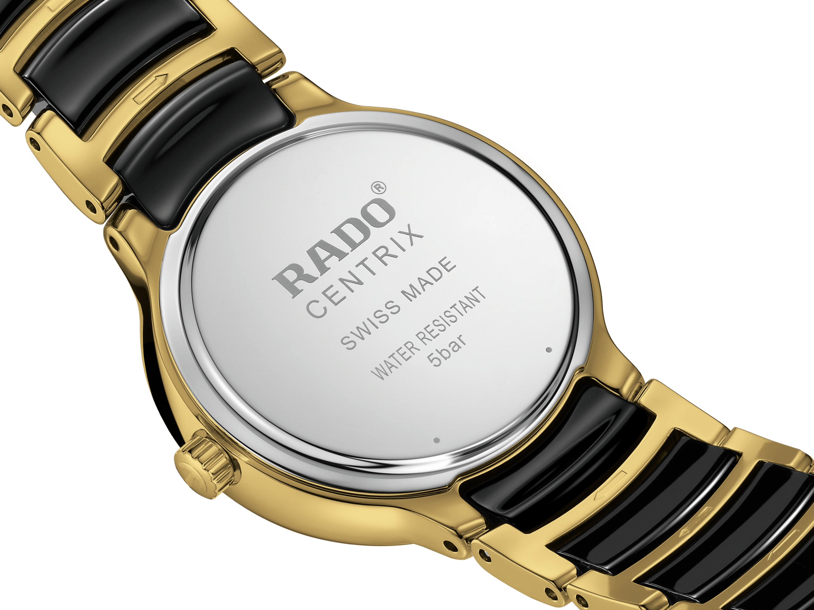 RADO Centrix Automatic Diamonds 30.5mm Gold-Black Women's Watch R30025742