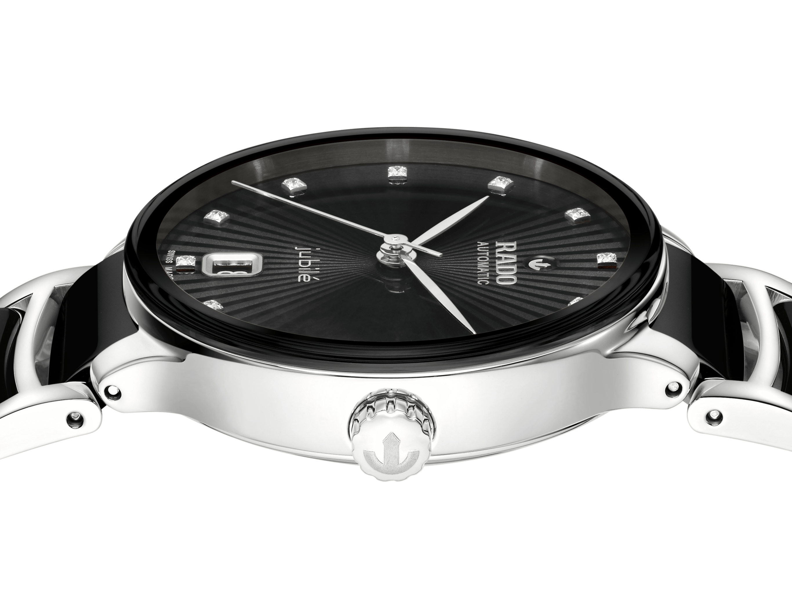 RADO Centrix Automatic Diamonds 35mm Black Dial Women's Watch R30031742