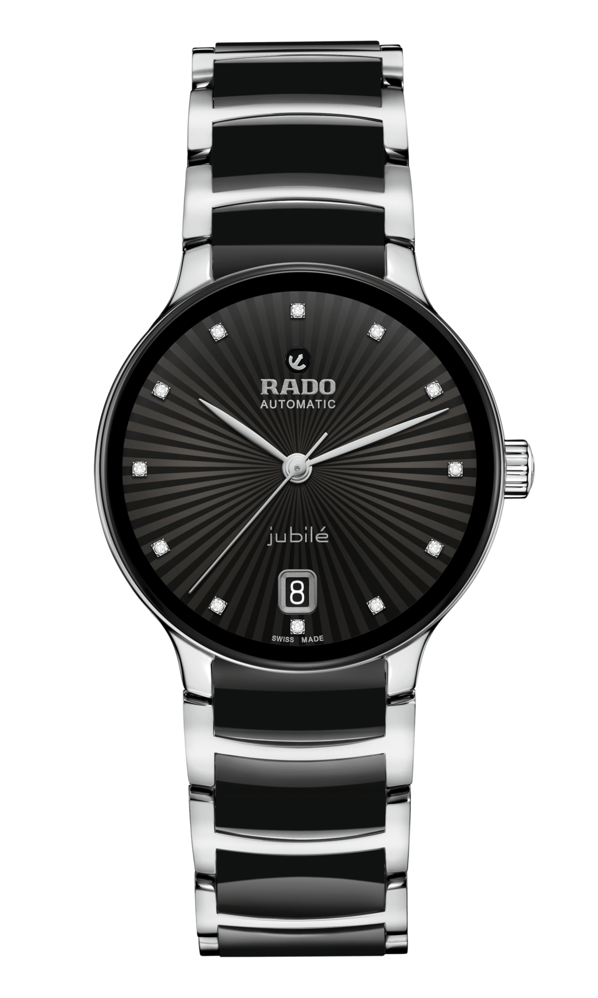 RADO Centrix Automatic Diamonds 35mm Black Dial Women's Watch R30031742