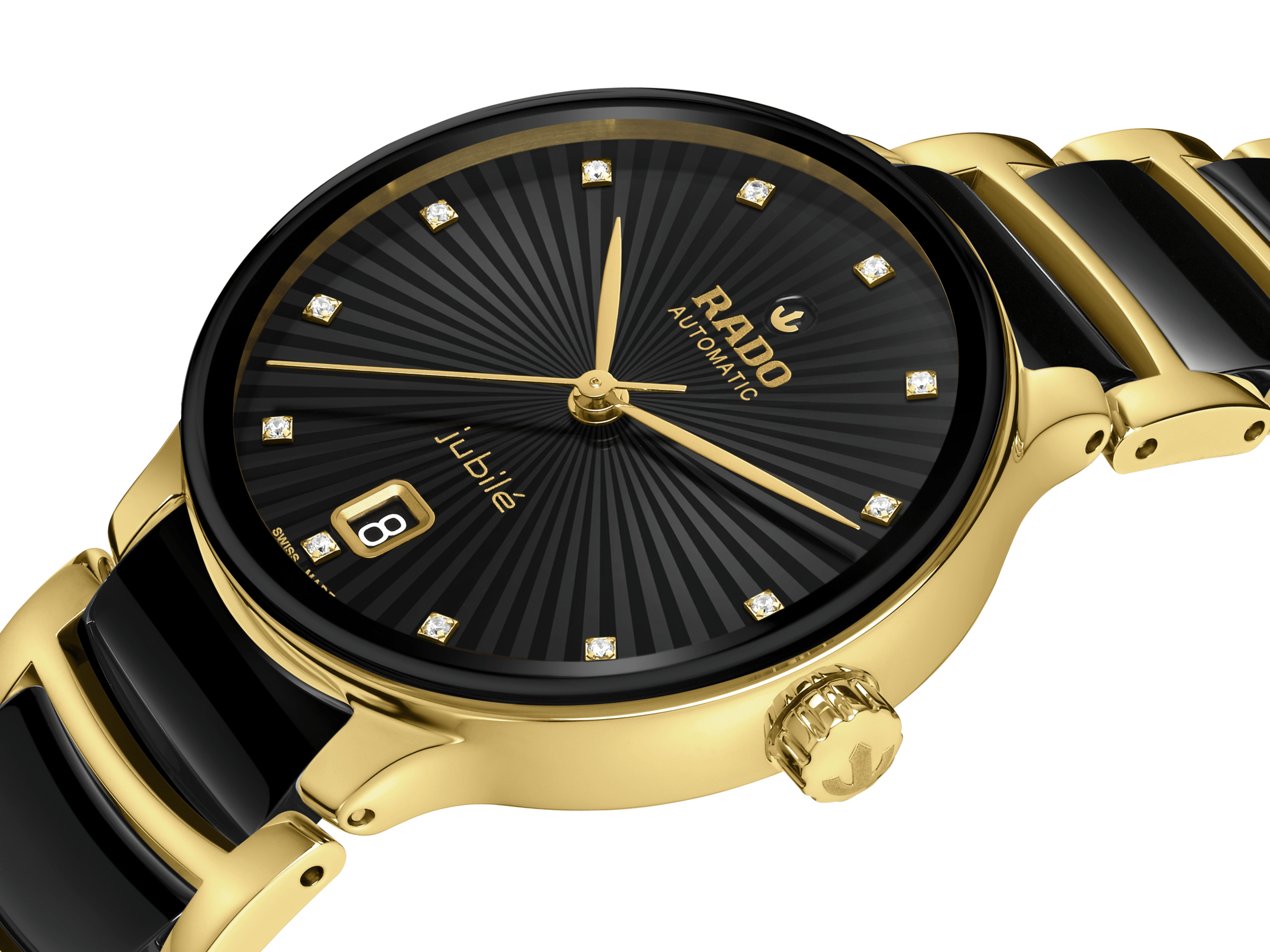 RADO Centrix Automatic Diamonds 35mm Black Dial Women's Watch R30032742