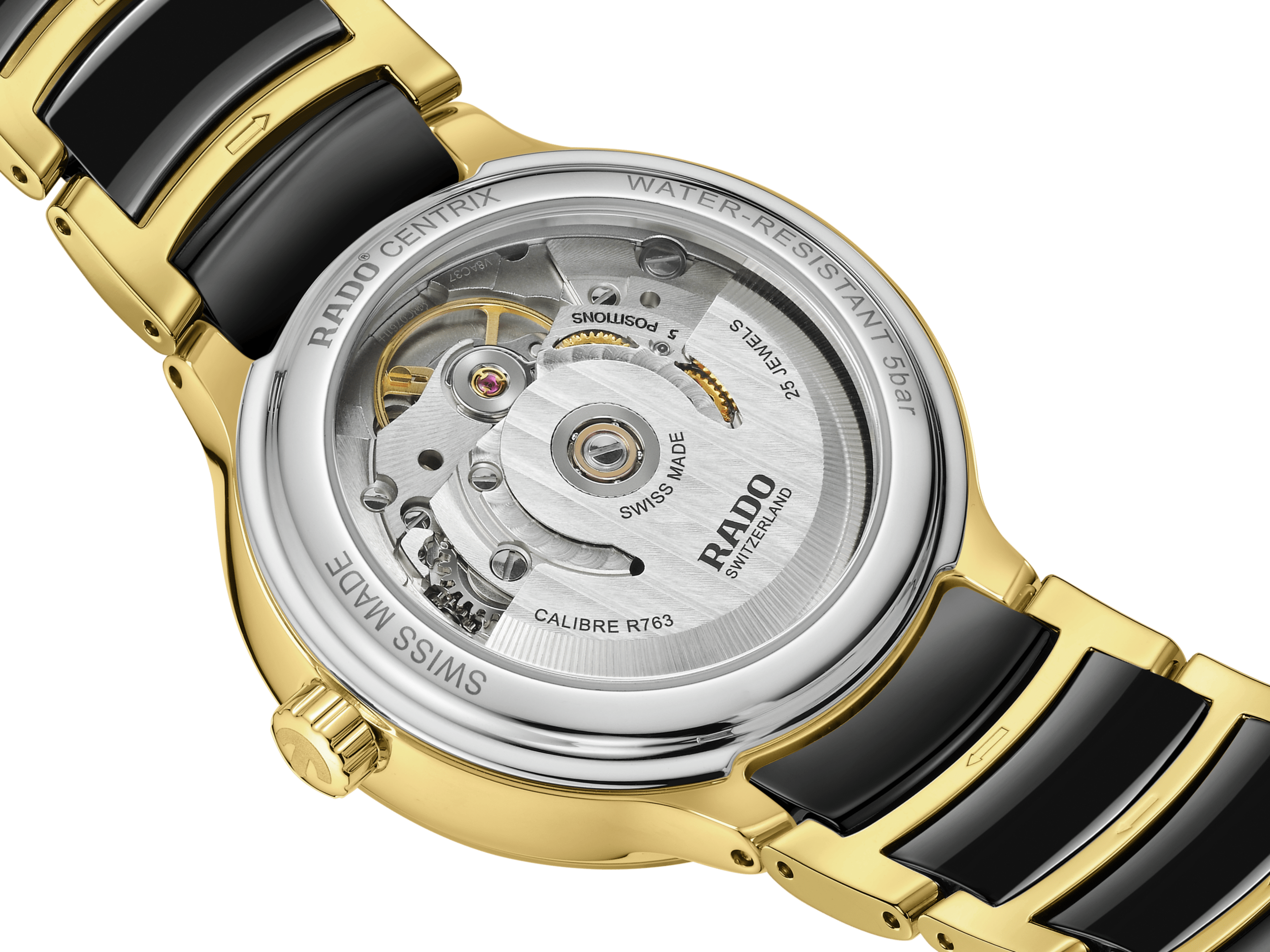 RADO Centrix Automatic Diamonds 35mm Black Dial Women's Watch R30032742