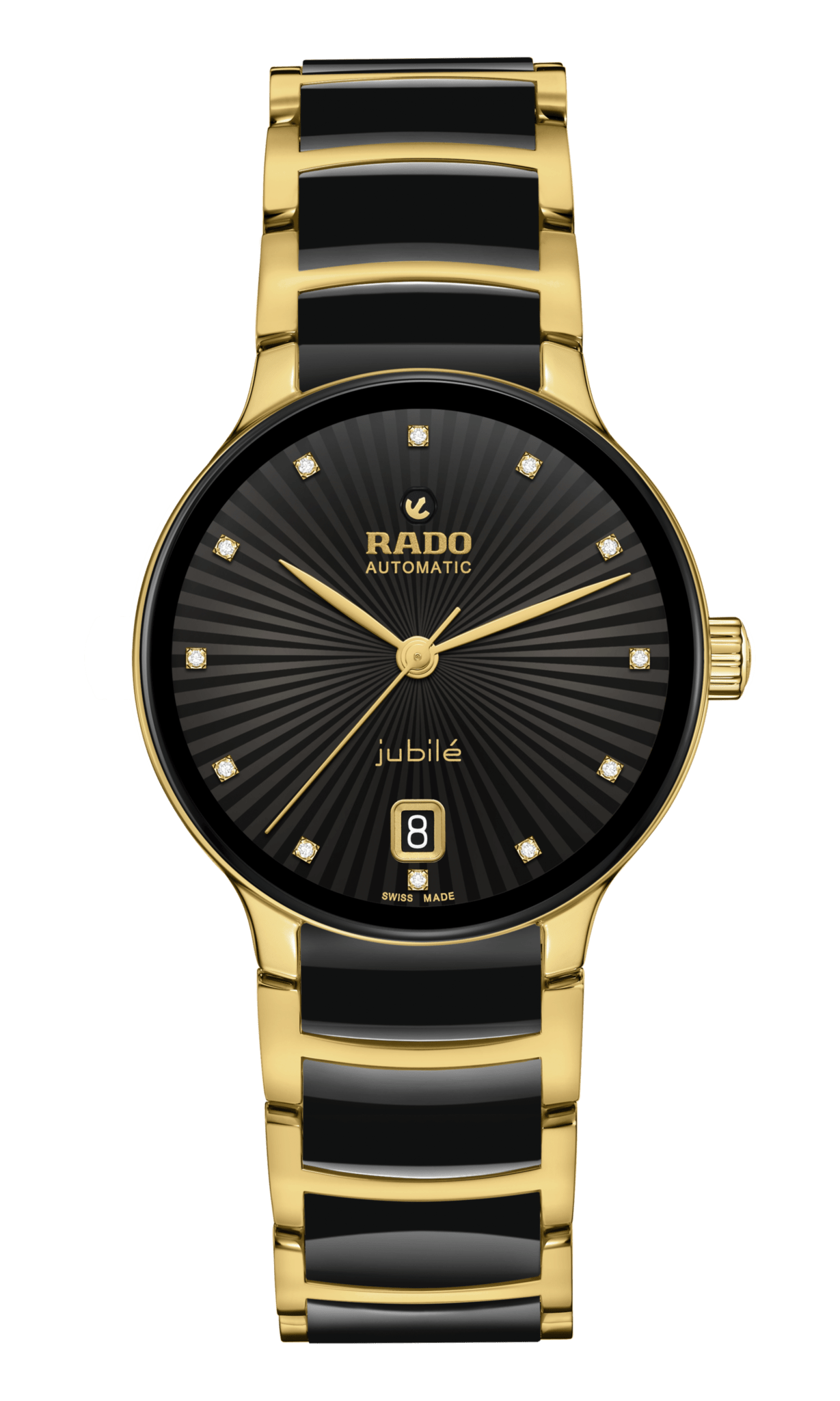 RADO Centrix Automatic Diamonds 35mm Black Dial Women's Watch R30032742