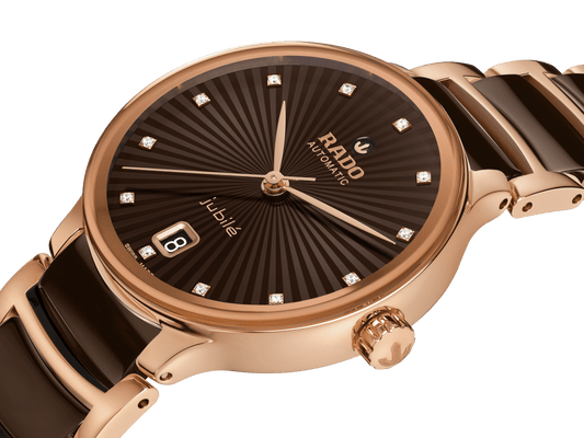 RADO Centrix Automatic Diamonds 35mm Brown Dial Women's Watch R30037732