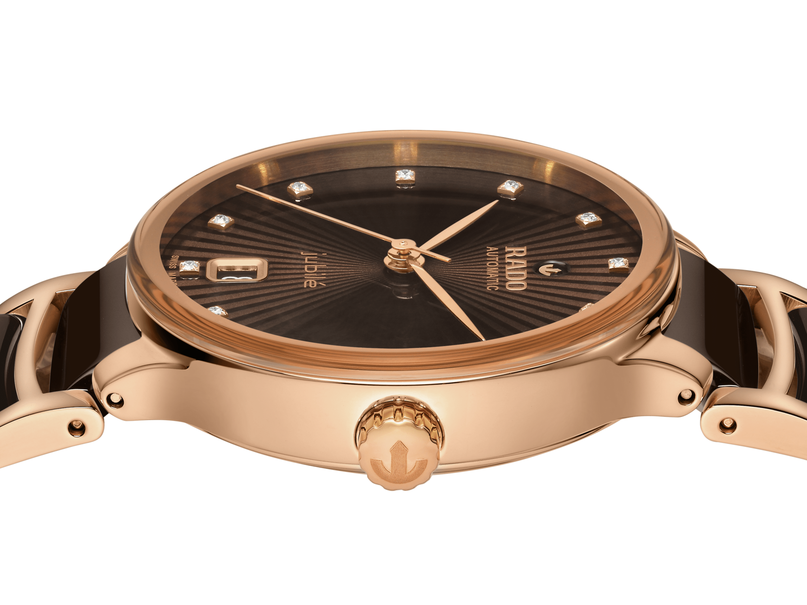 RADO Centrix Automatic Diamonds 35mm Brown Dial Women's Watch R30037732