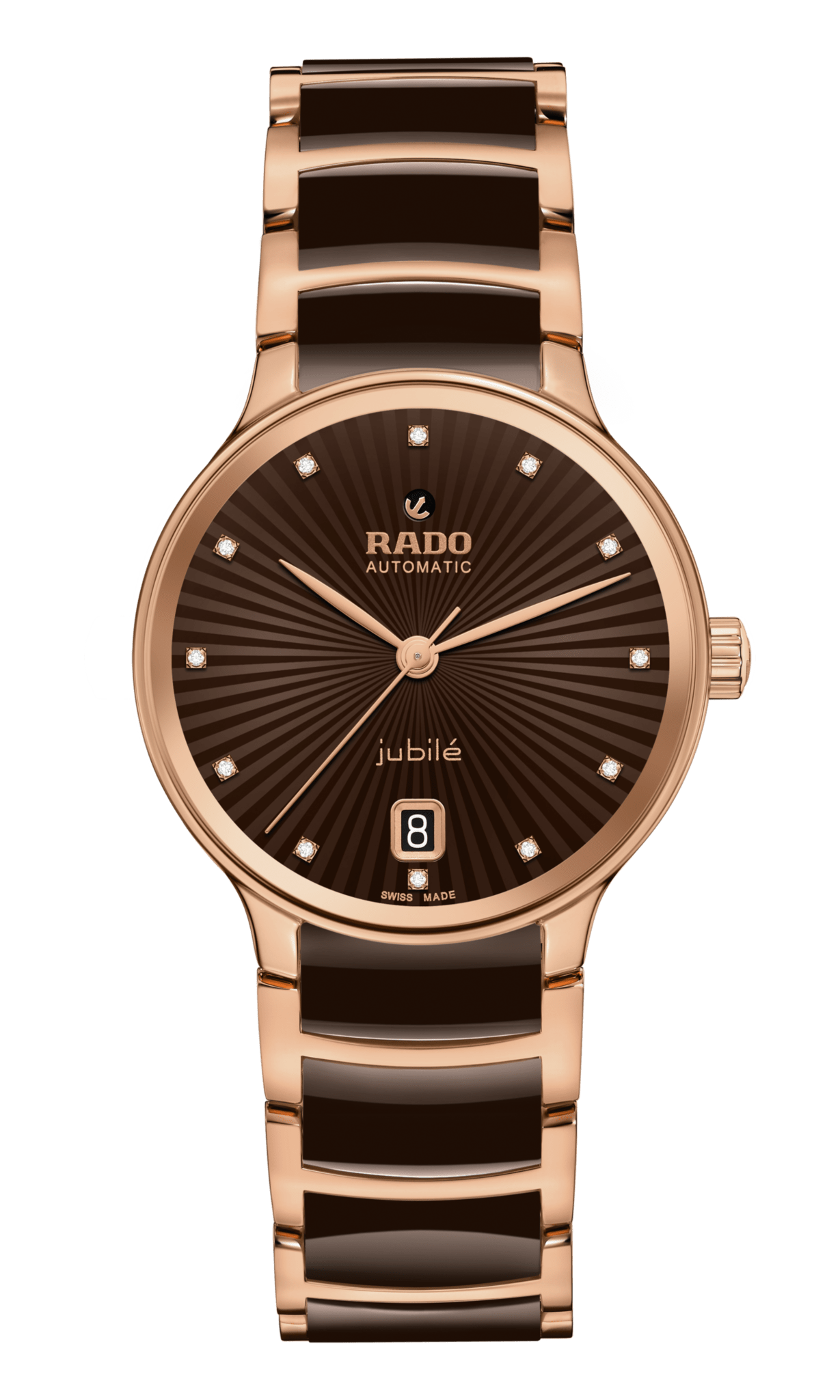 RADO Centrix Automatic Diamonds 35mm Brown Dial Women's Watch R30037732