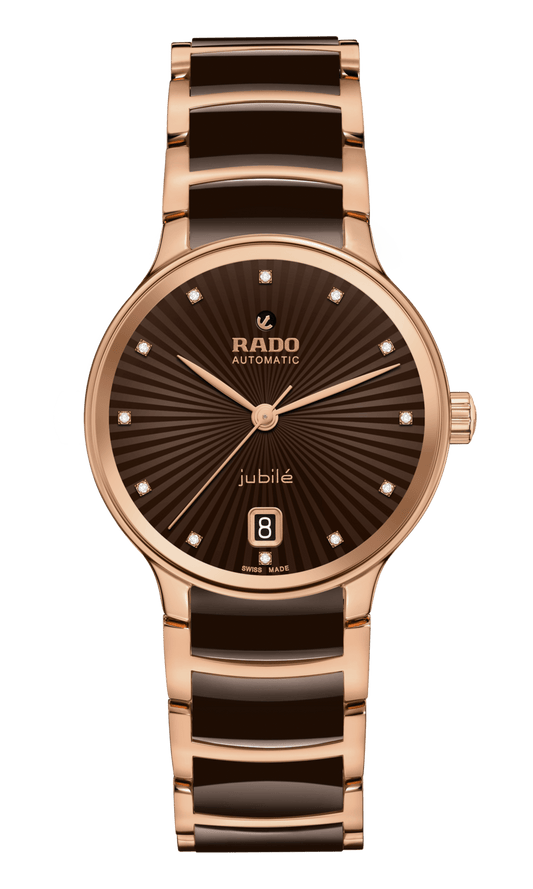 RADO Centrix Automatic Diamonds 35mm Brown Dial Women's Watch R30037732