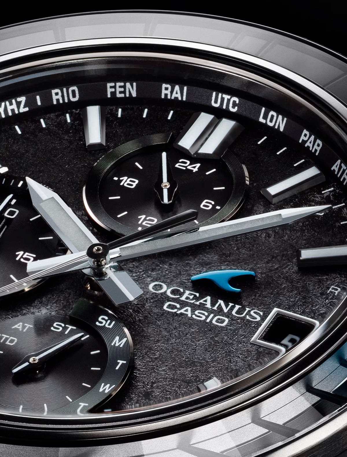 Casio Oceanus Manta 43mm Black Dial Men's Watch OCWSG1000CN-1A