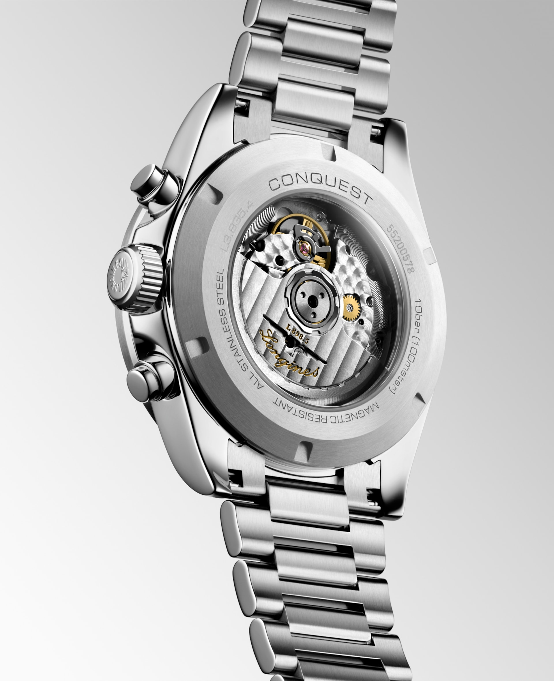 Longines Conquest Chronograph 42 mm Silver Matt Dial Men's Watch L38354026