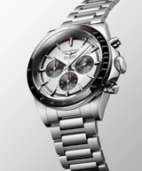 Longines Conquest Chronograph 42mm Black-Silver Steel Men's Watch L38354726