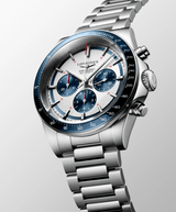 Longines Conquest Chronograph 42mm Blue-Silver Steel Men's Watch L38354986
