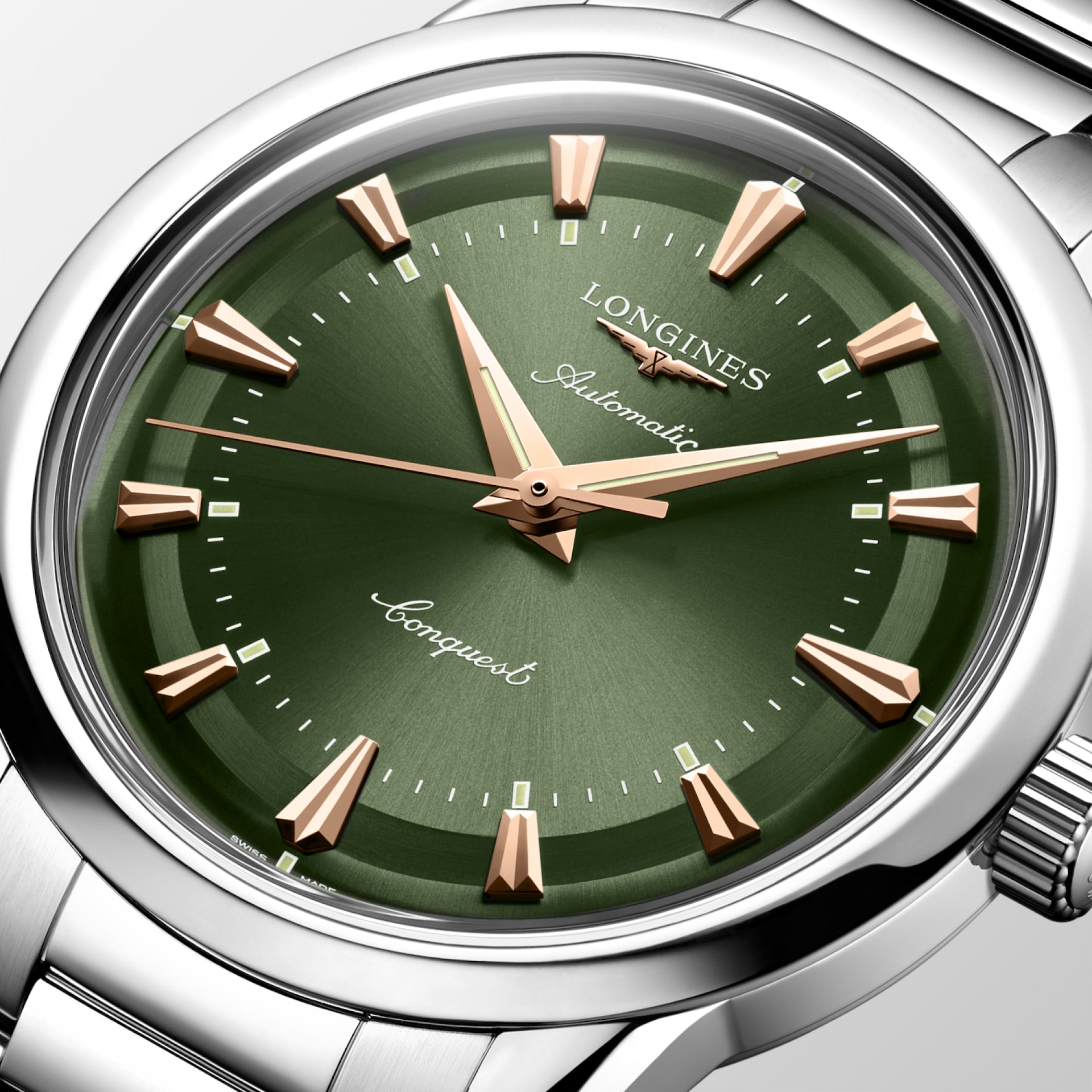 Longines Conquest Heritage 38mm Green Dial Men's Watch L16494026