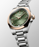 Longines Conquest 34mm Sunray Green Dial Women's Watch L34305026