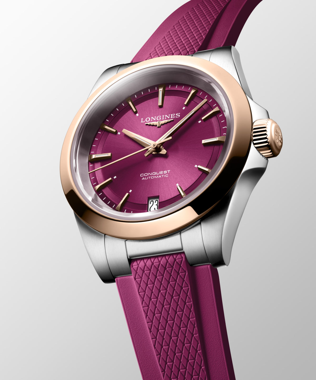 Longines Conquest 34mm Purple Dial Women's Watch L34305989