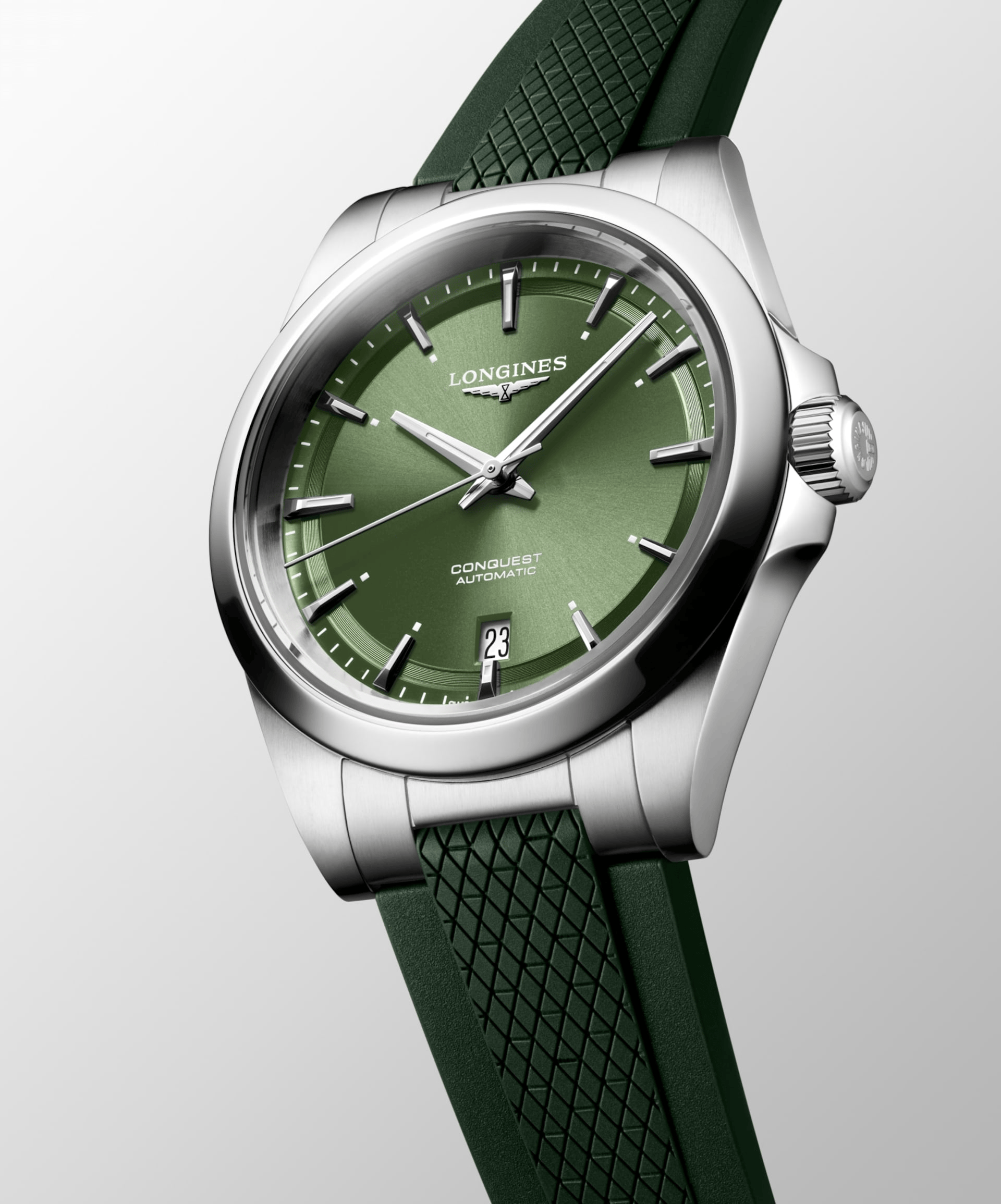 Longines Conquest 38mm Sunray Green Dial Men's Watch L37204029
