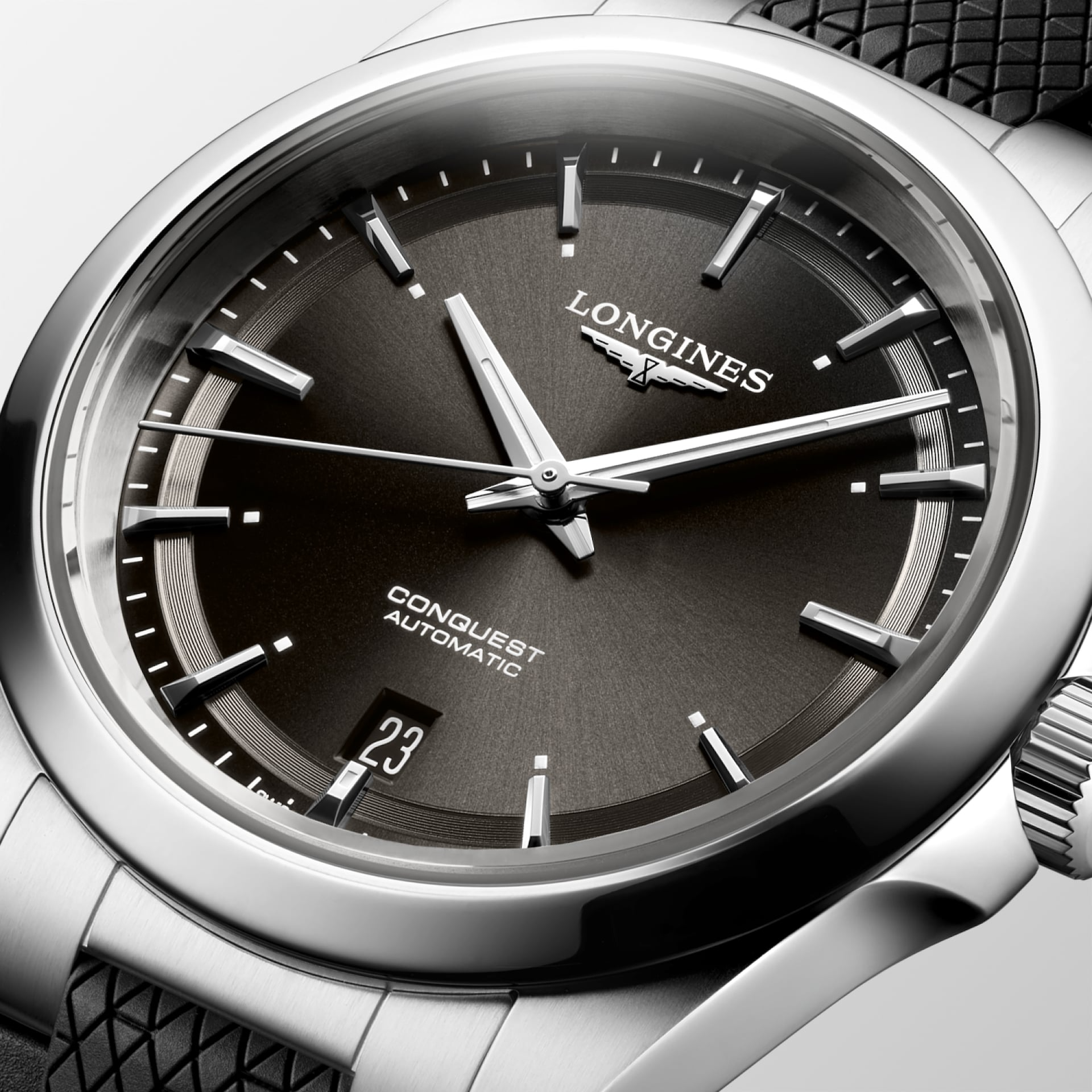 Longines Conquest 38mm Sunray Black Dial Men's Watch L37204529
