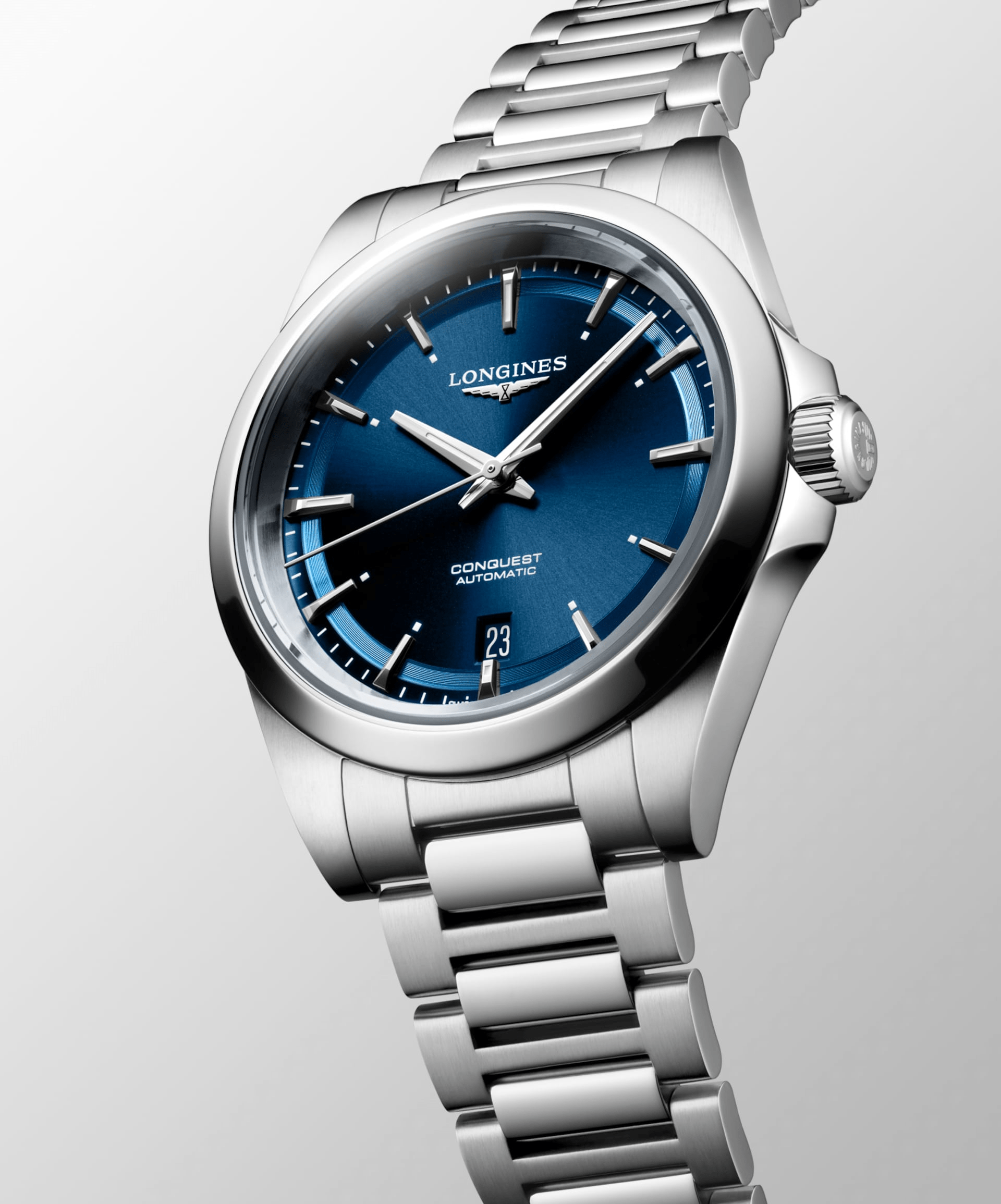 Longines Conquest 38mm Blue Dial Steel Men's Watch L37204926