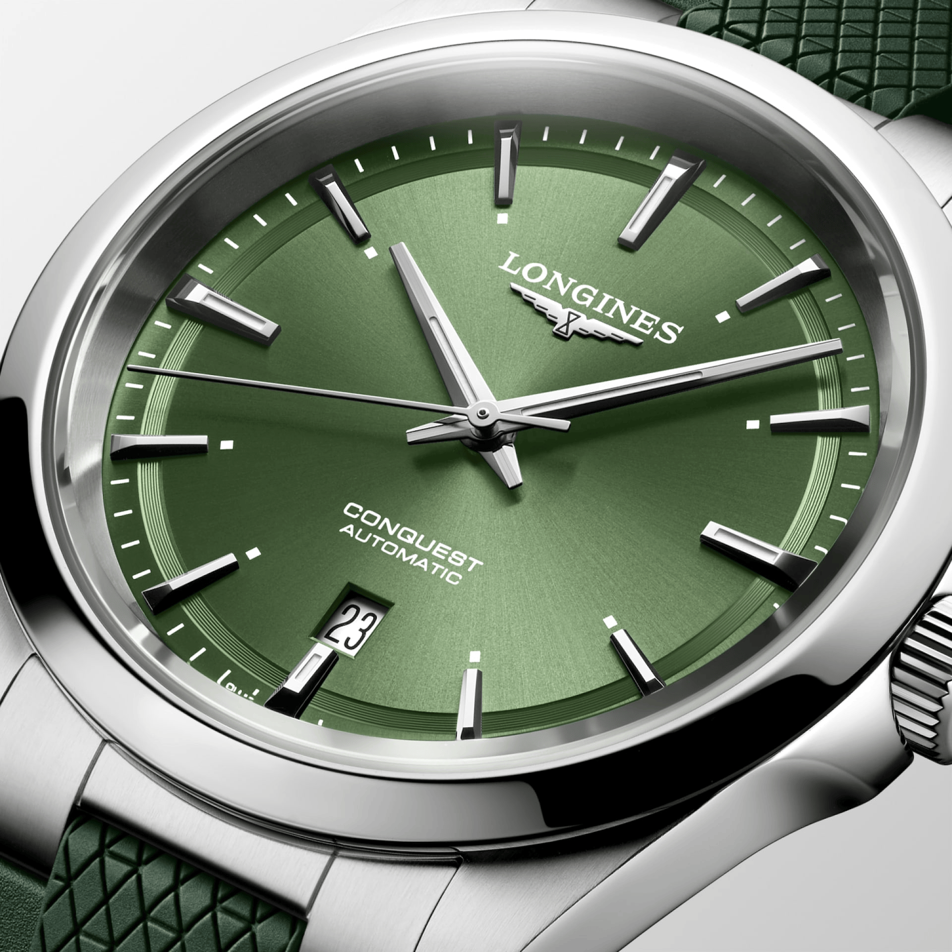 Longines Conquest 41mm Sunray Green Dial Men's Watch L38304029
