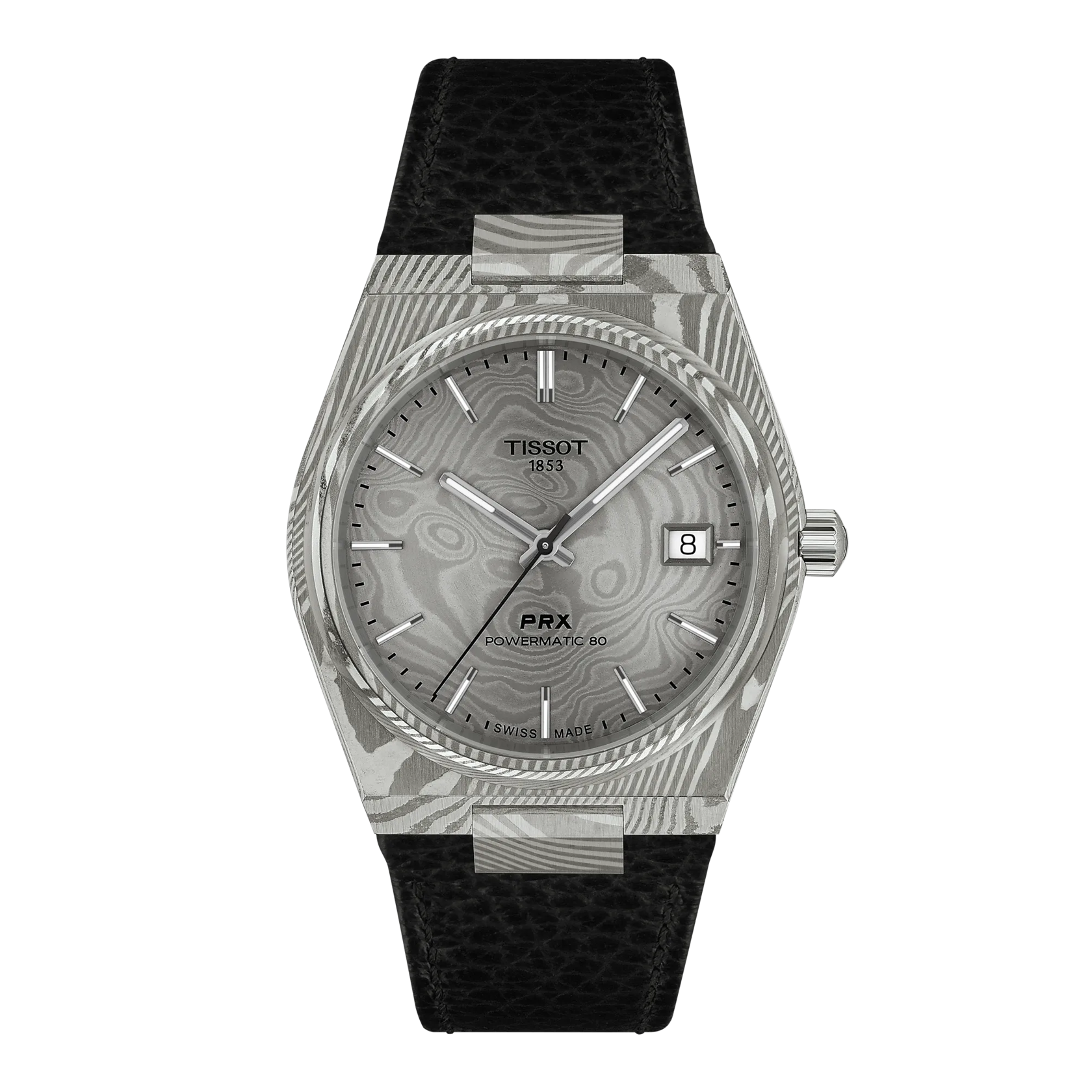 Tissot PRX Damascus Steel 38mm Grey Dial Men's Watch T1378079608100