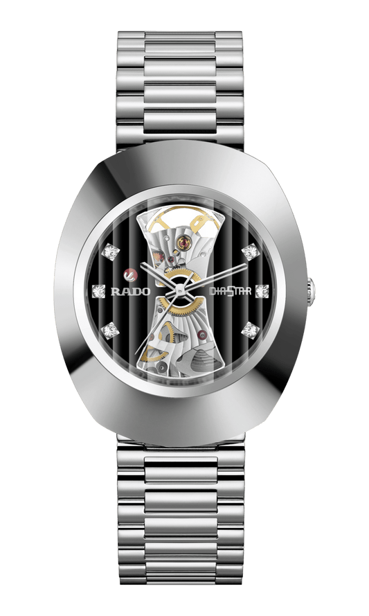 RADO DiaStar Original Open Heart 35mm Black Dial Men's Watch R12063103