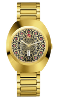 Rado DiaStar Original 38mm Pattern Dial Yellow Gold PVD Men's Watch R12161653