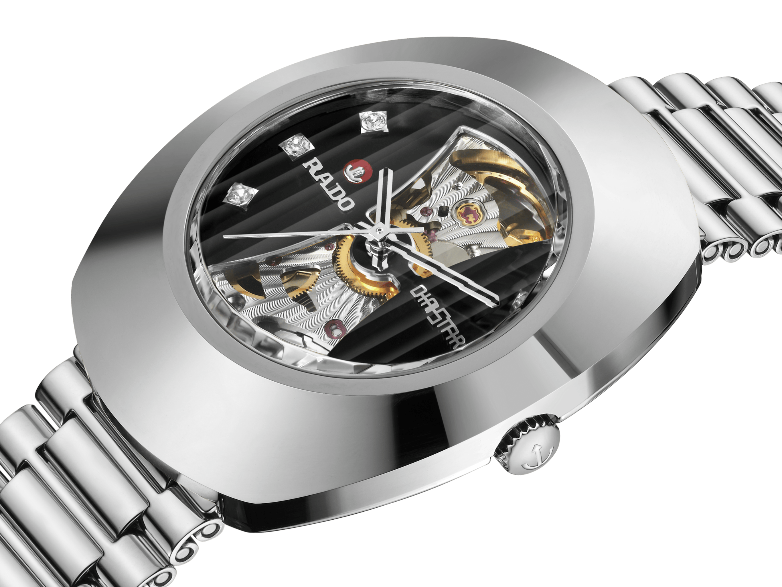 RADO DiaStar Original Open Heart 35mm Black Dial Men's Watch R12063103