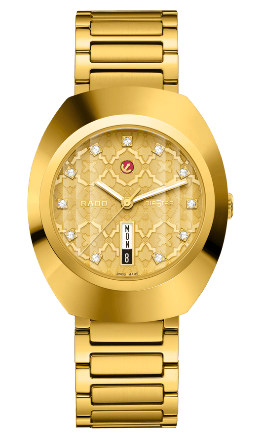 Rado DiaStar Original 38mm Yellow Gold Dial Men's Watch R12161263