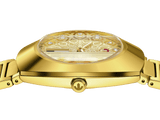 Rado DiaStar Original 38mm Pattern Dial Yellow Gold PVD Men's Watch R12161633