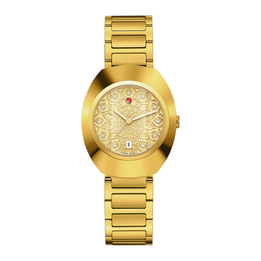 RADO DiaStar Original 30mm Automatic Yellow Dial Women's Watch R12171633