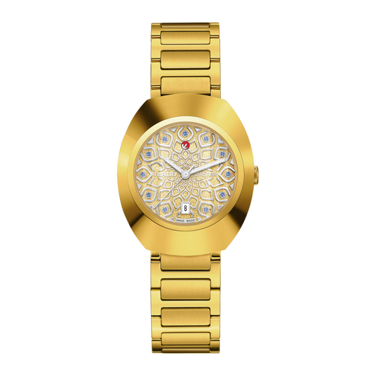 RADO DiaStar Original 30mm Automatic Rhodium-Yellow Dial Women's Watch R12171643