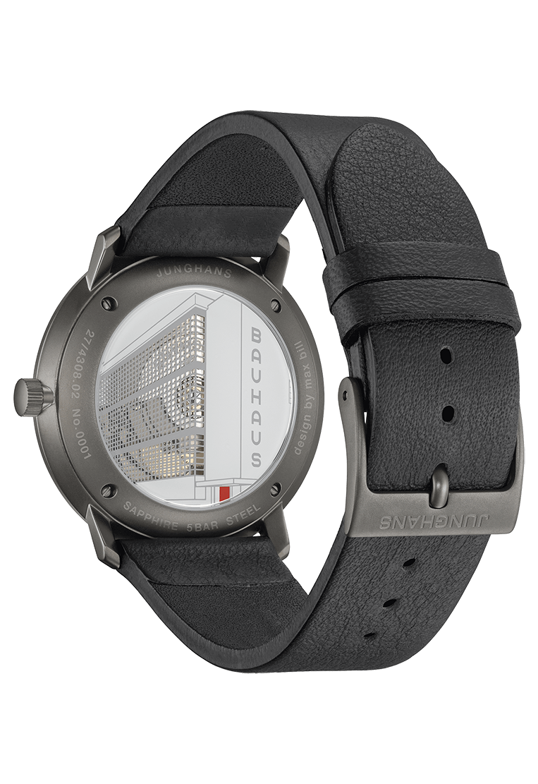 Junghans Max Bill Automatic Bauhaus 38mm Matt Black Dial Men's Watch 27/4308.02