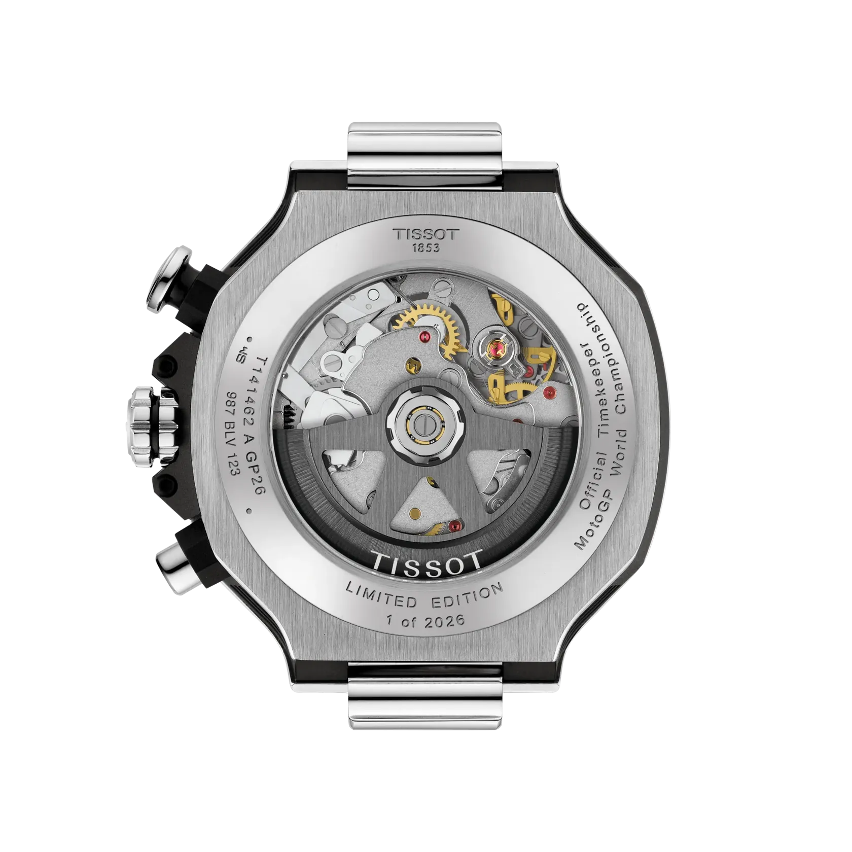 Tissot T-Race MotoGP 2026 45mm Transparent Dial Men's Watch T1414622705100