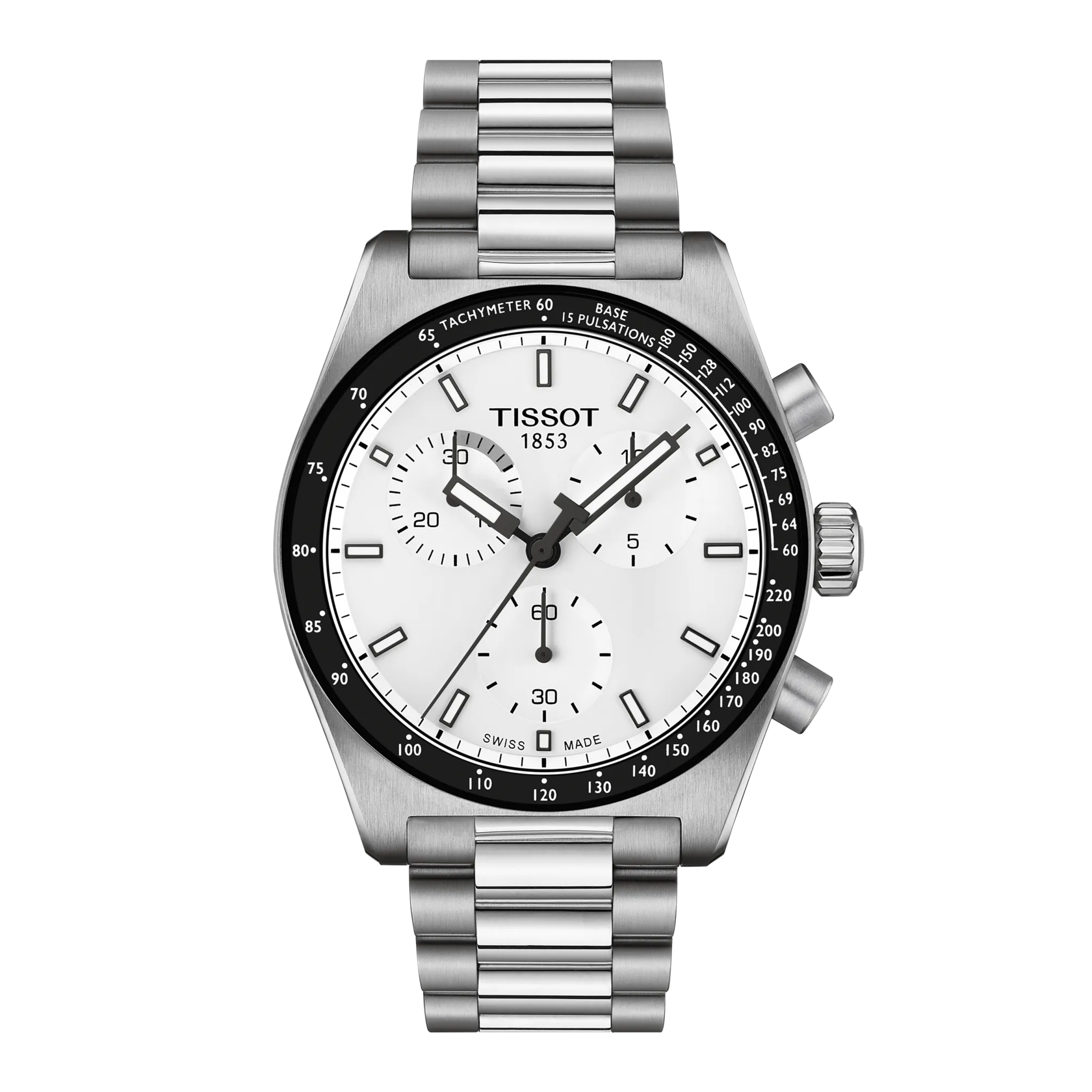 Tissot PR516 Chronograph 40mm White Dial Men's Watch T1494171101100