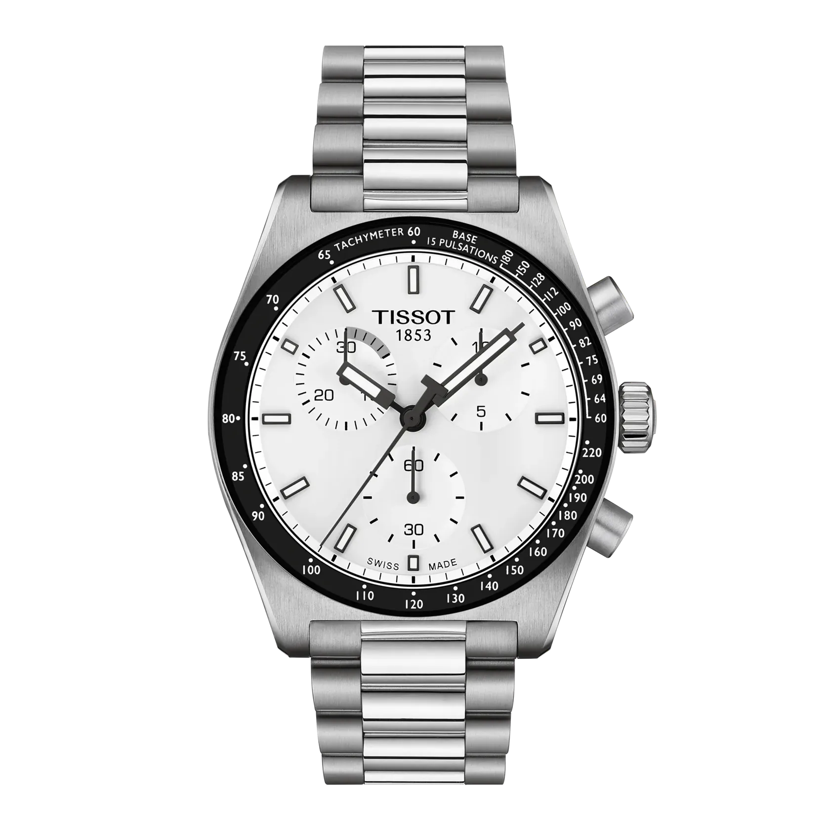 Tissot PR516 Chronograph 40mm White Dial Men's Watch T1494171101100