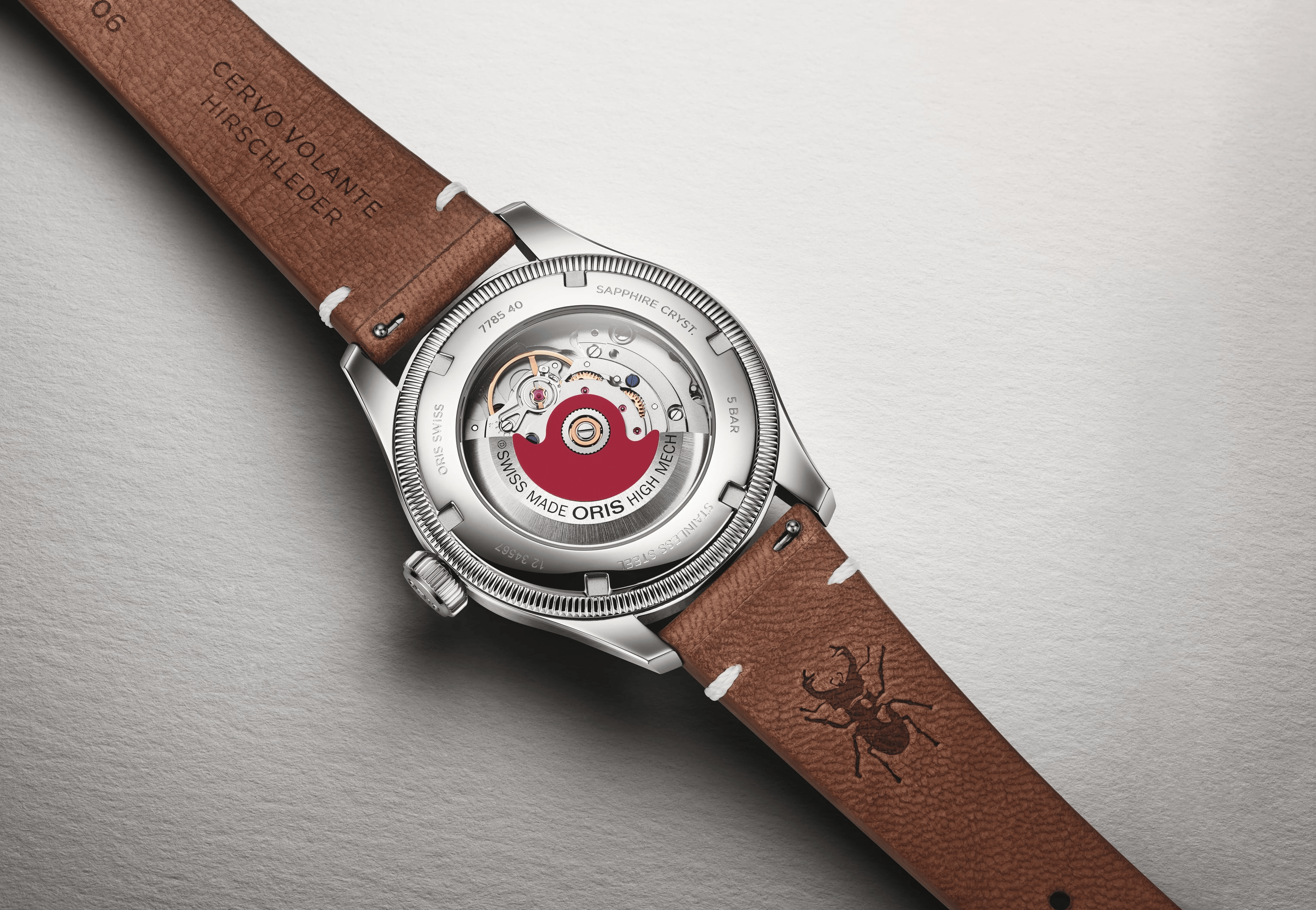 Oris Big Crown Oris x Cervo Volante 40mm Red Dial Men's Watch 01 754 7785 4068-Set