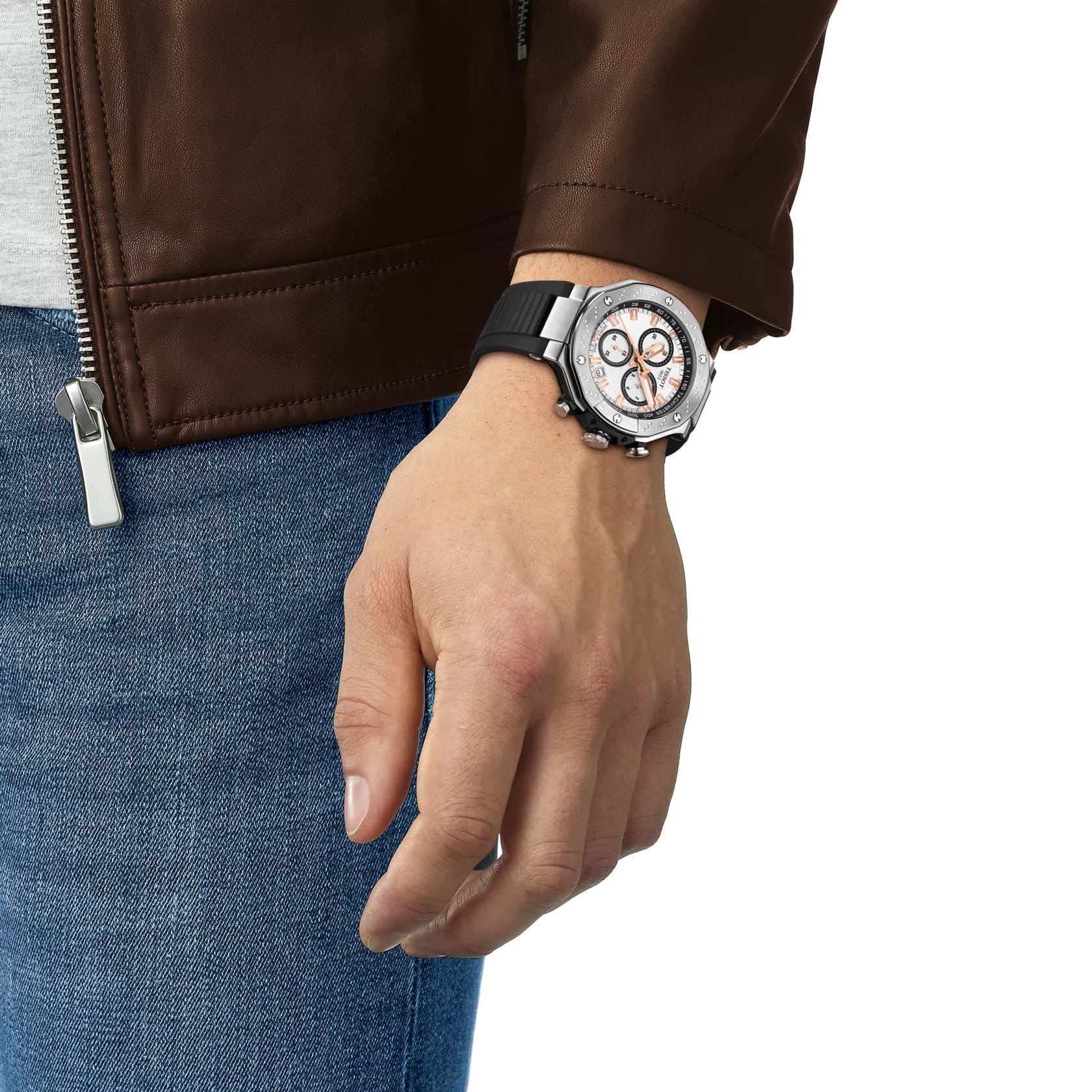 Tissot T-Race 45mm White Dial Men's Watch T1414171701100