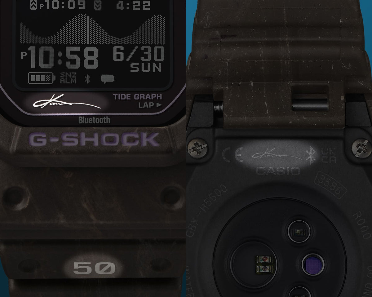 G-Shock G-LIDE Kanoa Igarashi 44.5mm Black Dial Men's Watch GBXH5600KI-5