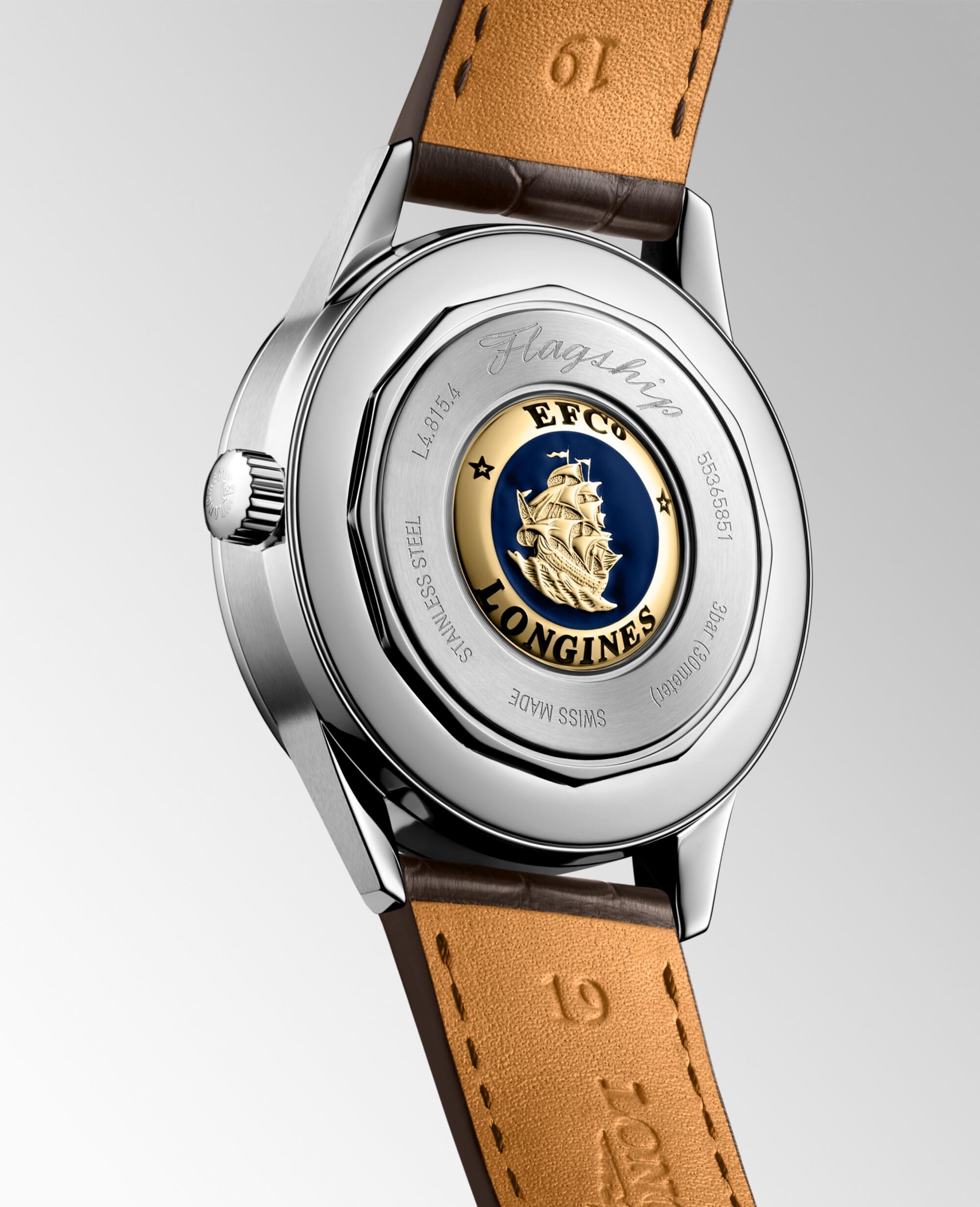 Longines Flagship Heritage Moonphase 38.5mm Silver Dial Men's Watch L48154782