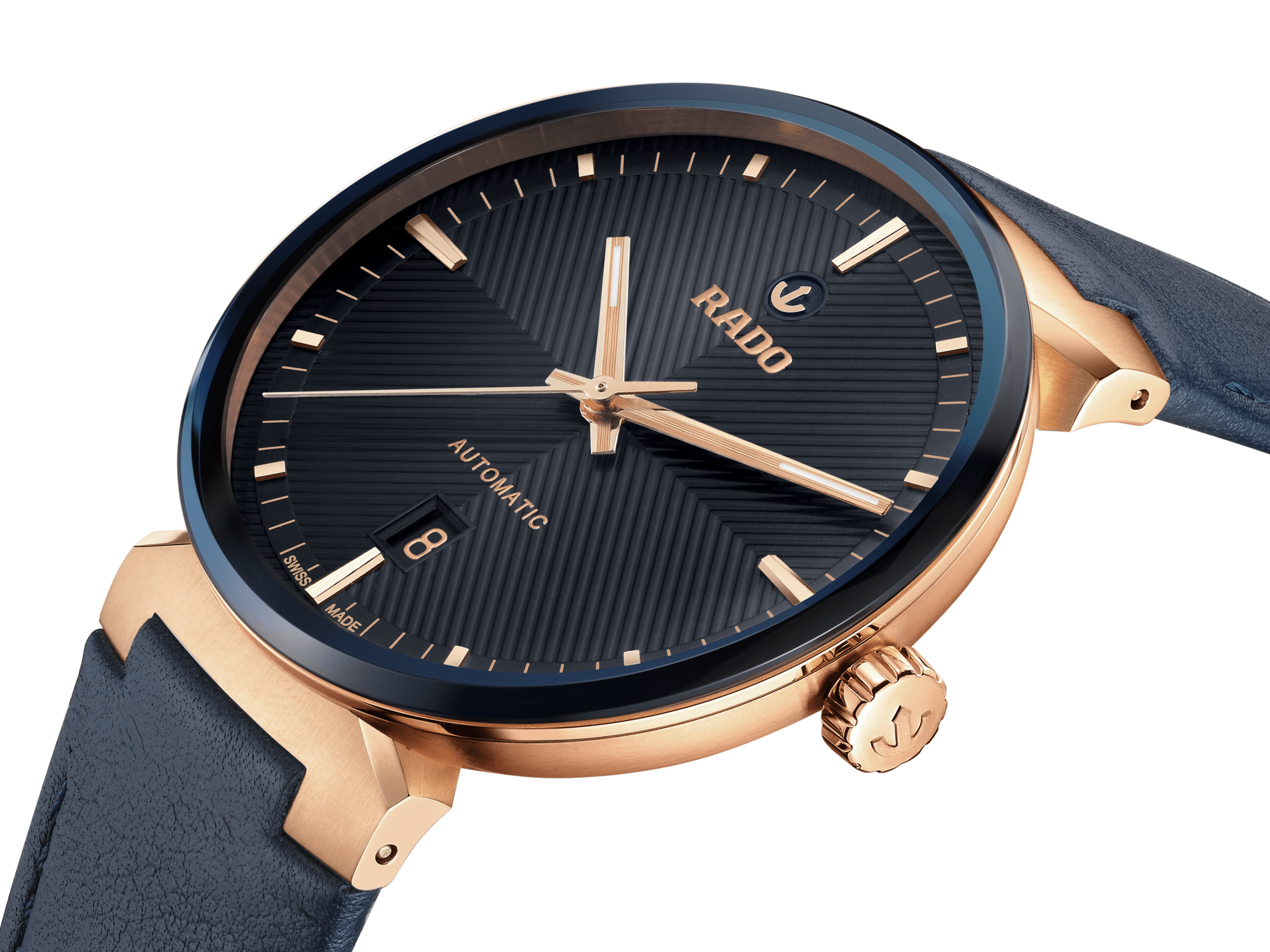 RADO Florence Automatic 39mm Blue-Rose Gold Men's Watch R48905205